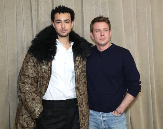 Archie Madekwe and Jonathan Anderson Artistic Director of Dior pose Backstage following the Dior Mens Fashion Show, Fall Winter 2026 2027 Collection as part of Paris Fashion Week, France, January 21, 2026 Bertrand Rindoff Bestimage Celebs attend the Dior Mens Fashion Show, Fall Winter 2026 2027 Collection as part of Paris Fashion Week, France, January 21, 2026 Paris France  Copyright: xBERTRANDxRINDOFFxPETROFFx xBESTIMAGExBERTRANDxRINDOFFxPETROFFx xBESTIMAGEx