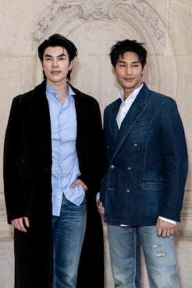 Mile Phakphum Romsaithong, Apo Nattawin Wattanagitiphat at the photocall of the Dior Collection Homme Prêt à Porter Fall Winter 2026 2027 show as part of Paris Fashion Week PFW at the Rodin Museum, Paris, France, January 21, 2026 Olivier Borde Bestimage Photocall Dior Homme Menswear Fall Winter 2026 2027 show as part of Paris Fashion Week on January 21, 2026 in Paris, France Paris France  Copyright: xOLIVIERxBORDEx xBESTIMAGExOLIVIERxBORDEx xBESTIMAGEx