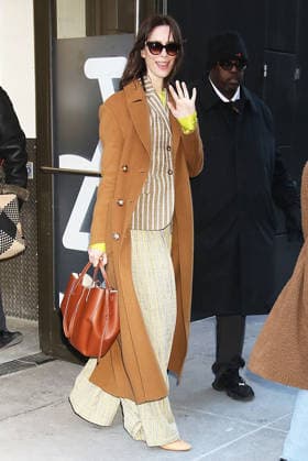 NEW YORK, NY- JANUARY 21: Rebecca Hall seen at Good Morning America on January 21, 2026 in New York City. Copyright: xRWx