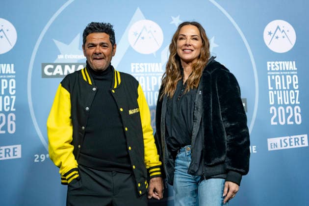 CELEBRITES : Festival International de Comedie - Alpe Huez - 21 01 2026 ALPE D HUEZ, FRANCE - Jamel Debbouze and Melissa Theuriau attend the Marsupulami Photocall during the 29th L Alpe d Huez International Comedy Film Festival on January 21, 2026 in Alpe d Huez, France. Photo by Sandrine Thesillat PsNewZ  Copyright: xSandrinexTHESILLATx
