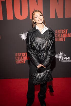 BVMI Artist Celebration Night Zahide Zah1de bourgeois Zahide Kayaci, The German Music Industry Association for the Artist Celebration Night an evening on which the industry comes together and the diversity and power of music is celebrated Around 300 guests for dinner and another 300 guests for the after-show party are expected at the Stadion Berlin Copyright: xEventpressxFuhrx