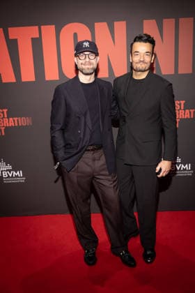 BVMI Artist Celebration Night Giovanni Zarrella and Mark Forster The German Music Industry Association for the Artist Celebration Night an evening where the industry comes together and the diversity and power of music is celebrated Around 300 guests for dinner and a further 300 guests for the after-show party are expected at the Stadion Berlin Copyright: xEventpressxFuhrx