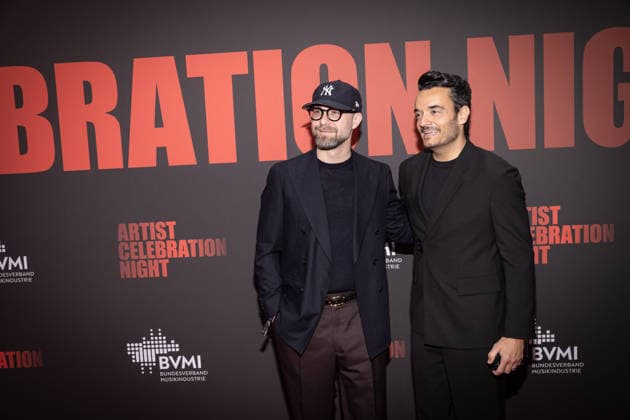 BVMI Artist Celebration Night Giovanni Zarrella and Mark Forster The German Music Industry Association for the Artist Celebration Night an evening where the industry comes together and the diversity and power of music is celebrated Around 300 guests for dinner and a further 300 guests for the after-show party are expected at the Stadion Berlin Copyright: xEventpressxFuhrx