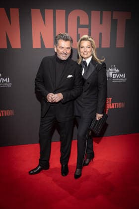 BVMI Artist Celebration Night Thomas Anders and his wife Claudia The German Music Industry Association is hosting the Artist Celebration Night, an evening where the industry comes together to celebrate the diversity and power of music Around 300 guests are expected at the dinner and a further 300 guests at the after-show party at Stadion Berlin Copyright: xEventpressxFuhrx