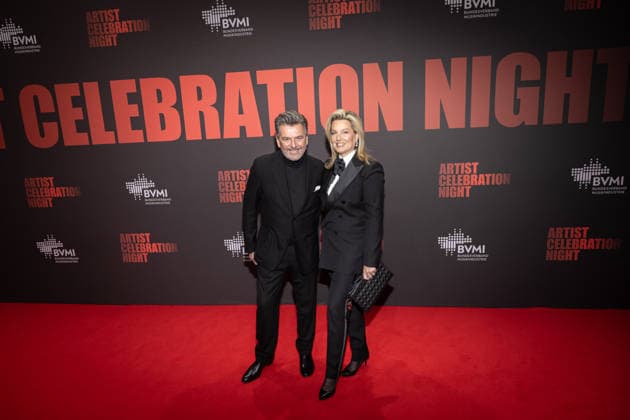 BVMI Artist Celebration Night Thomas Anders and his wife Claudia The German Music Industry Association is hosting the Artist Celebration Night, an evening where the industry comes together to celebrate the diversity and power of music Around 300 guests are expected at the dinner and a further 300 guests at the after-show party at Stadion Berlin Copyright: xEventpressxFuhrx
