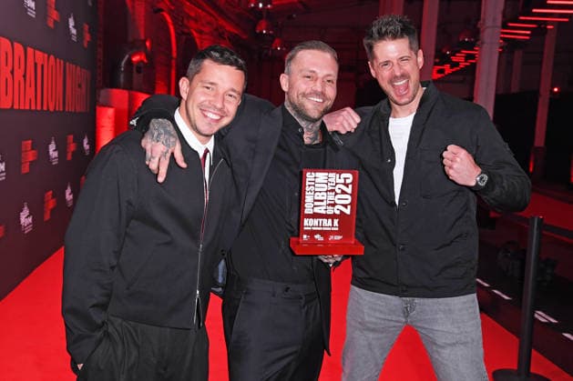 Nico Santos, Kontra K Maximilian Diehn , Vincent Stein SDP at the ARTIST CELEBRATION NIGHT of the Bundesverband Musikindustrie BVMI at STATION Berlin in Berlin on 21 01 2026