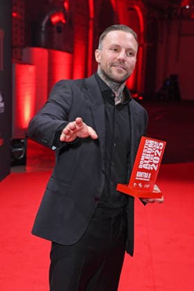 Kontra K Maximilian Diehn at the ARTIST CELEBRATION NIGHT of the Bundesverband Musikindustrie BVMI at STATION Berlin in Berlin on 21 01 2026