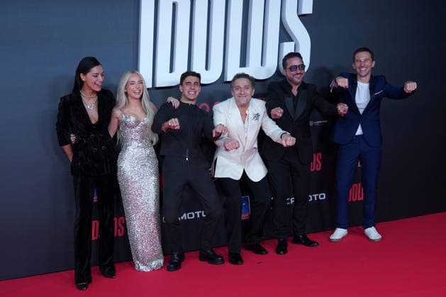Cast of the film attend the Idolos premiere at Kinepolis Cinema . January 21, 2026 in Madrid, Spain. (202601211612)