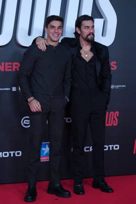 Oscar Casas and Mario Casas attend the Idolos premiere at Kinepolis Cinema . January 21, 2026 in Madrid, Spain. (202601211630)