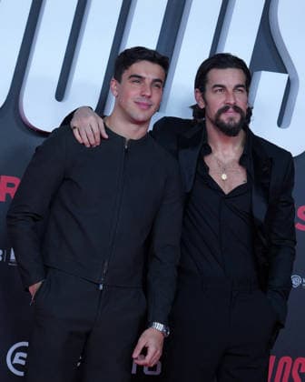 Oscar Casas and Mario Casas attend the Idolos premiere at Kinepolis Cinema . January 21, 2026 in Madrid, Spain. (202601211650)