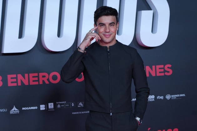 Oscar Casas attends the Idolos premiere at Kinepolis Cinema . January 21, 2026 in Madrid, Spain. (20260121795)