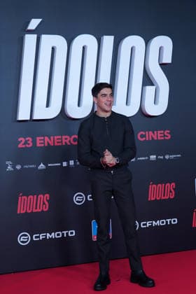 Oscar Casas attends the Idolos premiere at Kinepolis Cinema . January 21, 2026 in Madrid, Spain. (20260121809)