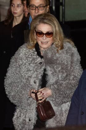 AMI Paris Menswear Arrivals Catherine Deneuve arrived at the AMI Paris Menswear Fall Winter 2026-2027 show as part of Paris Fashion Week on January 21, 2026 in Paris, France. Photo by Nasser Berzane ABACAPRESS.COM Paris France  Copyright: xBerzanexNasser ABACAx