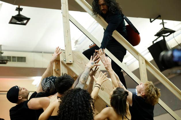 Cast members perform songs at a press day preview for the new original musical BLOOD LOVE on Wednesday, January 21, 2026 in New York City. BLOOD LOVE, New York s new pop opera, transforms the classic vampire tale into an ultra-contemporary theatrical extravaganza.  NYP20260121161 JOHNxANGELILLO