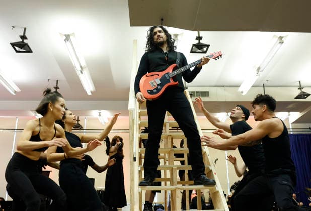 Cast members perform songs at a press day preview for the new original musical BLOOD LOVE on Wednesday, January 21, 2026 in New York City. BLOOD LOVE, New York s new pop opera, transforms the classic vampire tale into an ultra-contemporary theatrical extravaganza.  NYP20260121162 JOHNxANGELILLO