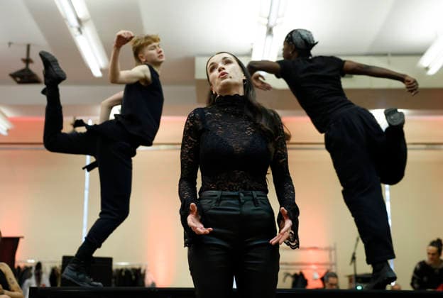 Cast members perform songs at a press day preview for the new original musical BLOOD LOVE on Wednesday, January 21, 2026 in New York City. BLOOD LOVE, New York s new pop opera, transforms the classic vampire tale into an ultra-contemporary theatrical extravaganza.  NYP20260121163 JOHNxANGELILLO