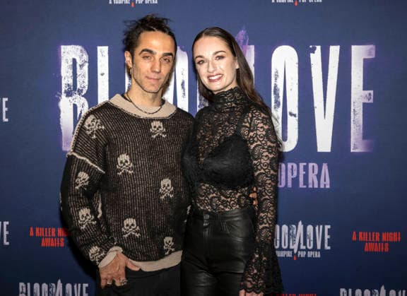 January 21, 2026, New York, Ny, United States: Dru DeCaro and Carey Renee Sharpe attend BloodLove A Vampire Pop Opera Off-Broadway First Look Performance and Press Day. Held at New 42 Studios in New York. Zuma Press January 21, 2026. New York United States - ZUMAp281 20260121_zea_p281_042 Copyright: xPhotoxImagexPressx