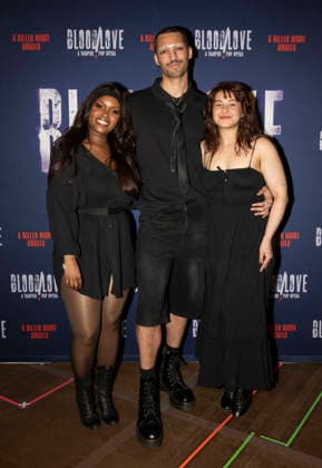 January 21, 2026, New York, Ny, United States: NYA, Malik Bilbrew and Erika Zade attend BloodLove A Vampire Pop Opera Off-Broadway First Look Performance and Press Day. Held at New 42 Studios in New York. Zuma Press January 21, 2026. New York United States - ZUMAp281 20260121_zea_p281_050 Copyright: xPhotoxImagexPressx