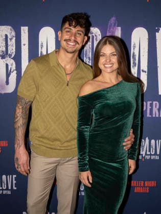 January 21, 2026, New York, Ny, United States: Jonathan Platero and Oksana Platero attends BloodLove A Vampire Pop Opera Off-Broadway First Look Performance and Press Day. Held at New 42 Studios in New York. Zuma Press January 21, 2026. New York United States - ZUMAp281 20260121_zea_p281_054 Copyright: xPhotoxImagexPressx