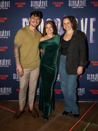 January 21, 2026, New York, Ny, United States: Jonathan Platero, Oksana Platero, Natalie Maltoke attend BloodLove A Vampire Pop Opera Off-Broadway First Look Performance and Press Day. Held at New 42 Studios in New York. Zuma Press January 21, 2026. New York United States - ZUMAp281 20260121_zea_p281_056 Copyright: xPhotoxImagexPressx