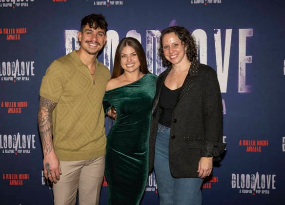 January 21, 2026, New York, Ny, United States: Jonathan Platero, Oksana Platero, Natalie Maltoke attend BloodLove A Vampire Pop Opera Off-Broadway First Look Performance and Press Day. Held at New 42 Studios in New York. Zuma Press January 21, 2026. New York United States - ZUMAp281 20260121_zea_p281_062 Copyright: xPhotoxImagexPressx