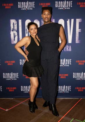 January 21, 2026, New York, Ny, United States: Brooke Simpson and Zephaniah Divine Wages attend BloodLove A Vampire Pop Opera Off-Broadway First Look Performance and Press Day. Held at New 42 Studios in New York. Zuma Press January 21, 2026. New York United States - ZUMAp281 20260121_zea_p281_071 Copyright: xPhotoxImagexPressx