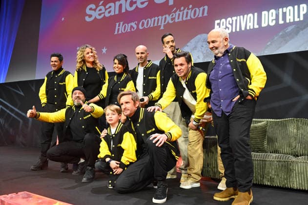 Alpe d Huez 29th Comedy Film Festival Jamel Debbouze, Elodie Fontan, Alban Ivanov, Reem Kherici, Philippe Lacheau, Corentin Guillot, Julien Arruti, Tarek Boudali, Paco Boisson and Gerard Jugnot attending the screening of Masupilami during the 29th Comedy Film Festival in L Alpe d’Huez, France, on January 21, 2026. Photo by Mireille Ampilhac ABACAPRESS.COM L Alpe Du Huez France Copyright: xAmpilhacxMireille ABACAx