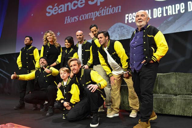 Alpe d Huez 29th Comedy Film Festival Jamel Debbouze, Elodie Fontan, Alban Ivanov, Reem Kherici, Philippe Lacheau, Corentin Guillot, Julien Arruti, Tarek Boudali, Paco Boisson and Gerard Jugnot attending the screening of Masupilami during the 29th Comedy Film Festival in L Alpe d’Huez, France, on January 21, 2026. Photo by Mireille Ampilhac ABACAPRESS.COM L Alpe Du Huez France Copyright: xAmpilhacxMireille ABACAx