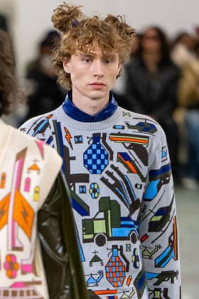 PFW - Walter Van Beirendonck Runway Model walks the runway during the Walter Van Beirendonck Menswear Fall Winter 2026-2027 show as part of Paris Fashion Week on January 21, 2026 in Paris, France. Photo by Jana Call me J ABACAPRESS.COM Paris Ile de France France  Copyright: xJanaxCallxmexJ ABACAx