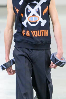 PFW - Walter Van Beirendonck Runway Model walks the runway during the Walter Van Beirendonck Menswear Fall Winter 2026-2027 show as part of Paris Fashion Week on January 21, 2026 in Paris, France. Photo by Jana Call me J ABACAPRESS.COM Paris Ile de France France  Copyright: xJanaxCallxmexJ ABACAx