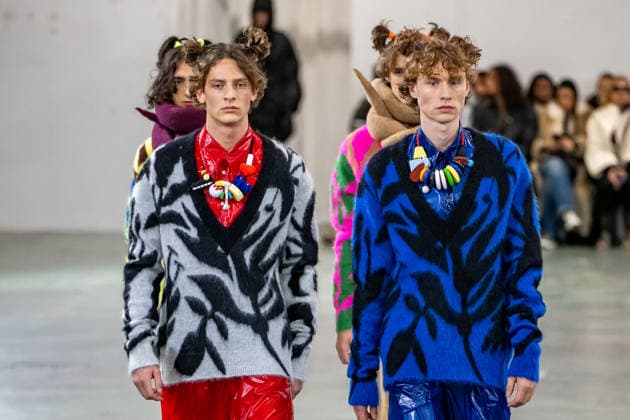 PFW - Walter Van Beirendonck Runway Model walks the runway during the Walter Van Beirendonck Menswear Fall Winter 2026-2027 show as part of Paris Fashion Week on January 21, 2026 in Paris, France. Photo by Jana Call me J ABACAPRESS.COM Paris Ile de France France  Copyright: xJanaxCallxmexJ ABACAx