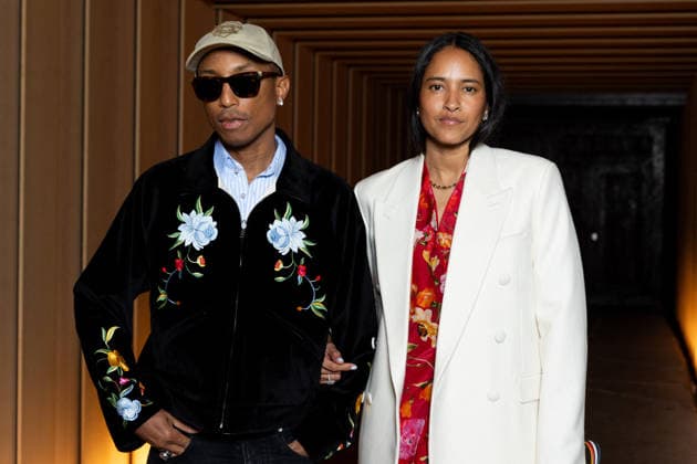 Semi Exclusive Pharell Williams and his wife Helen Lasichanh arriving at Kenzos dinner party on the sidelines of Mens Fashion Week Autumn Winter 2026 2027 in Paris on 21 January 2026 Tiphaine Praud Lebely Bestimage Celebs at Kenzos dinner party on the sidelines of Mens Fashion Week Autumn Winter 2026 2027 in Paris on 21 January 2026 Paris France  Copyright: xTiphainexPraud-Lebelyx xBestimagexTiphainexPraud-Lebelyx xBestimagex