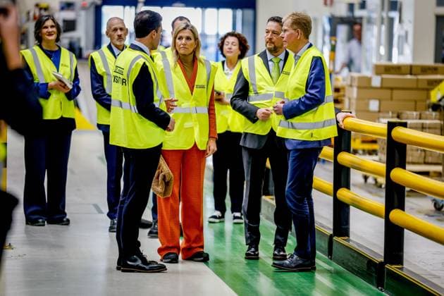 APELDOORN Queen Maxima will be on a working visit to the BDR Thermea factory and its subsidiary Remeha in Apeldoorn. The visit will focus on the energy transition and the development of sustainable heating solutions for residential buildings, as well as commercial, social, and industrial buildings. ROBIN UTRECHT PHOTOGRAPHY ANP netherlands out - belgium out  Copyright: xx x548215454x originalFilename: 548215454.jpg