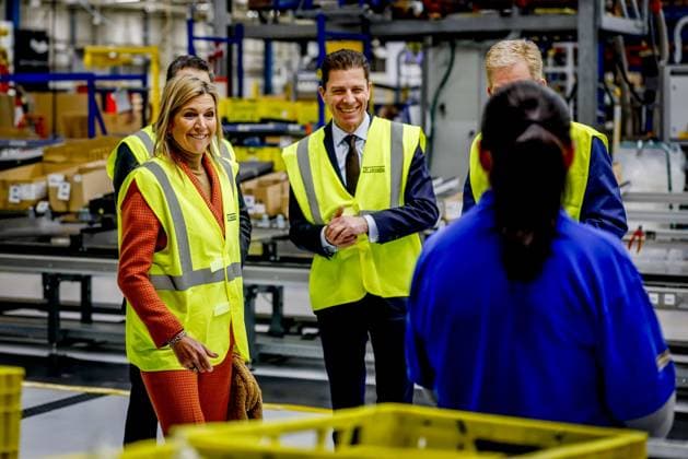 APELDOORN Queen Maxima will be on a working visit to the BDR Thermea factory and its subsidiary Remeha in Apeldoorn. The visit will focus on the energy transition and the development of sustainable heating solutions for residential buildings, as well as commercial, social, and industrial buildings. ROBIN UTRECHT PHOTOGRAPHY ANP netherlands out - belgium out  Copyright: xx x548215564x originalFilename: 548215564.jpg