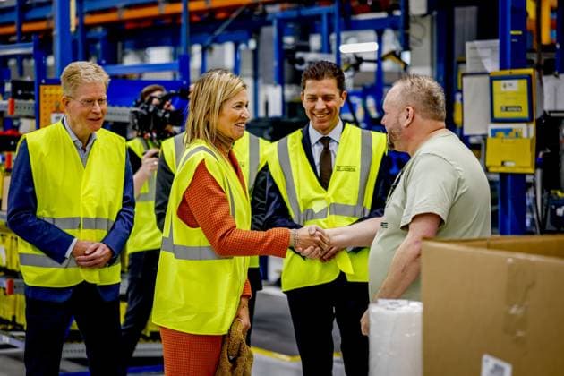 APELDOORN Queen Maxima will be on a working visit to the BDR Thermea factory and its subsidiary Remeha in Apeldoorn. The visit will focus on the energy transition and the development of sustainable heating solutions for residential buildings, as well as commercial, social, and industrial buildings. ROBIN UTRECHT PHOTOGRAPHY ANP netherlands out - belgium out  Copyright: xx x548215572x originalFilename: 548215572.jpg
