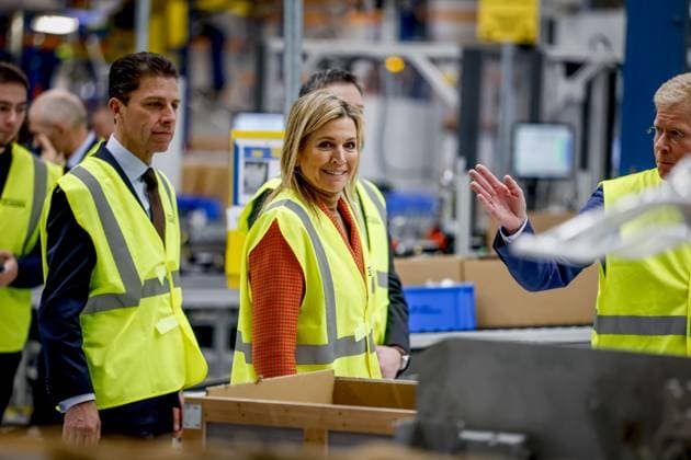 APELDOORN Queen Maxima will be on a working visit to the BDR Thermea factory and its subsidiary Remeha in Apeldoorn. The visit will focus on the energy transition and the development of sustainable heating solutions for residential buildings, as well as commercial, social, and industrial buildings. ROBIN UTRECHT PHOTOGRAPHY ANP netherlands out - belgium out  Copyright: xx x548215751x originalFilename: 548215751.jpg