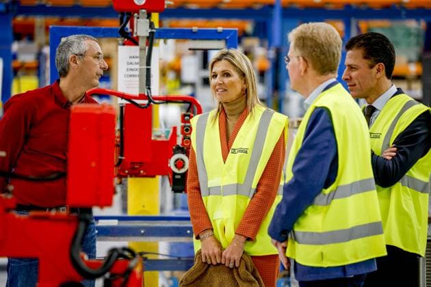 APELDOORN Queen Maxima will be on a working visit to the BDR Thermea factory and its subsidiary Remeha in Apeldoorn. The visit will focus on the energy transition and the development of sustainable heating solutions for residential buildings, as well as commercial, social, and industrial buildings. ROBIN UTRECHT PHOTOGRAPHY ANP netherlands out - belgium out  Copyright: xx x548215797x originalFilename: 548215797.jpg
