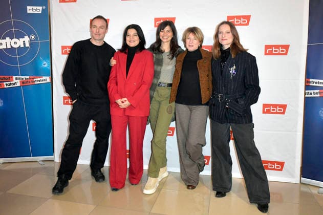 Mark Waschke, Jasmin Tabatabai, Mira Thiel, Corinna Harfouch and Anne Ratte Polle at the premiere of the ARD TV film Tatort Gefahrengebiet at the Delphi Filmpalast Berlin, 21 01 2026 Foto:xM.xBehrensx xFuturexImagex tatort_6108