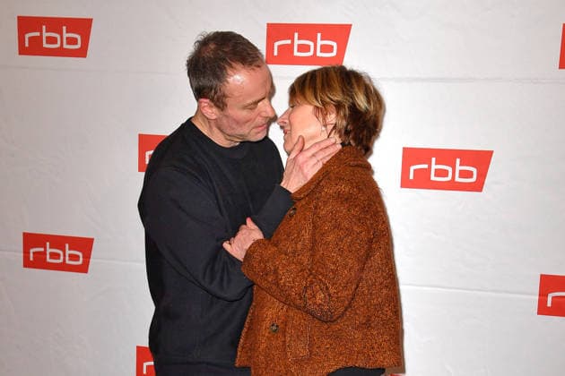 Mark Waschke and Corinna Harfouch at the premiere of Tatort Gefahrengebiet at the Delphi Filmpalast in Berlin on 21 01 2026