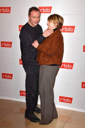 Mark Waschke and Corinna Harfouch at the premiere of Tatort Gefahrengebiet at the Delphi Filmpalast in Berlin on 21 01 2026