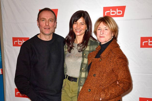 Mark Waschk, Mira Thiel and Corinna Harfouch at the premiere of Tatort Gefahrengebiet at the Delphi Filmpalast in Berlin on 21 01 2026