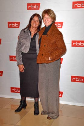 Catherine Stoyan and her sister Corinna Harfouch at the premiere of Tatort Gefahrengebiet at the Delphi Filmpalast in Berlin on 21 01 2026