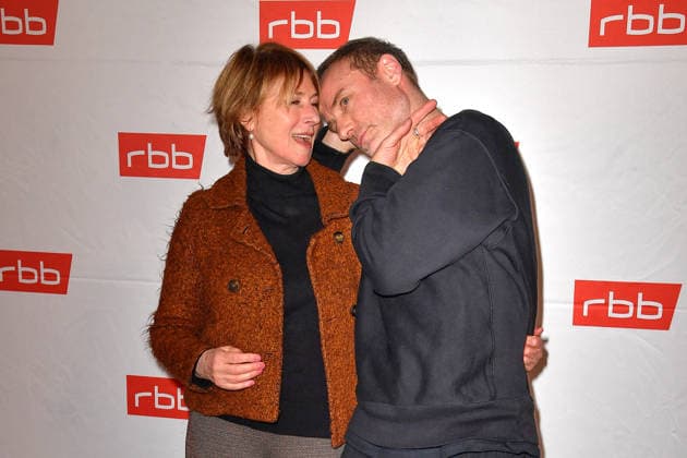 Mark Waschke and Corinna Harfouch at the premiere of Tatort Gefahrengebiet at the Delphi Filmpalast in Berlin on 21 01 2026