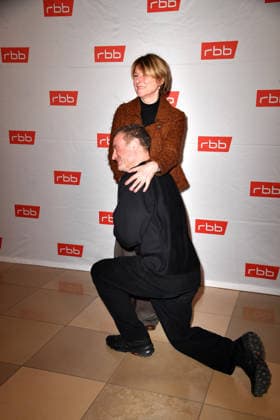 Mark Waschke and Corinna Harfouch at the premiere of Tatort Gefahrengebiet at the Delphi Filmpalast in Berlin on 21 01 2026