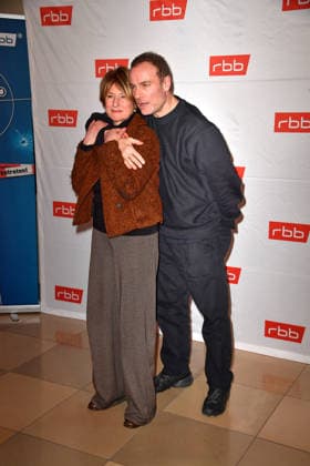Mark Waschke and Corinna Harfouch at the premiere of Tatort Gefahrengebiet at the Delphi Filmpalast in Berlin on 21 01 2026