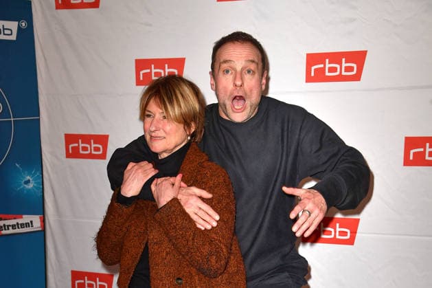 Mark Waschke and Corinna Harfouch at the premiere of Tatort Gefahrengebiet at the Delphi Filmpalast in Berlin on 21 01 2026