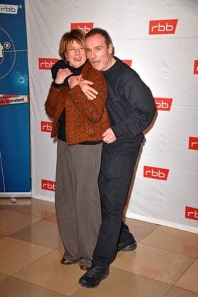 Mark Waschke and Corinna Harfouch at the premiere of Tatort Gefahrengebiet at the Delphi Filmpalast in Berlin on 21 01 2026