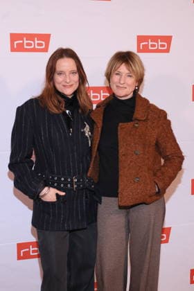 21 01 2026, Corinna Harfouch, Anne Ratte Polle at the premiere Tatort Gefahrengebiet, ARD, crime movie, at Delphi Filmpalast, Berlin, Berlin Germany, Germany