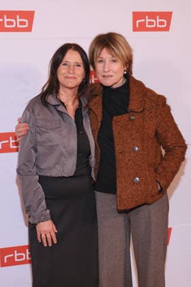 21 01 2026, Catherine Stoyan and Corinna Harfouch at the premiere Tatort Gefahrengebiet, ARD, crime movie, at Delphi Filmpalast, Berlin, Berlin Germany, Germany
