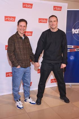 21 01 2026, Nils Kahnwald and Mark Waschke at the premiere Tatort Gefahrengebiet, ARD, crime movie, at Delphi Filmpalast, Berlin, Berlin Germany, Germany